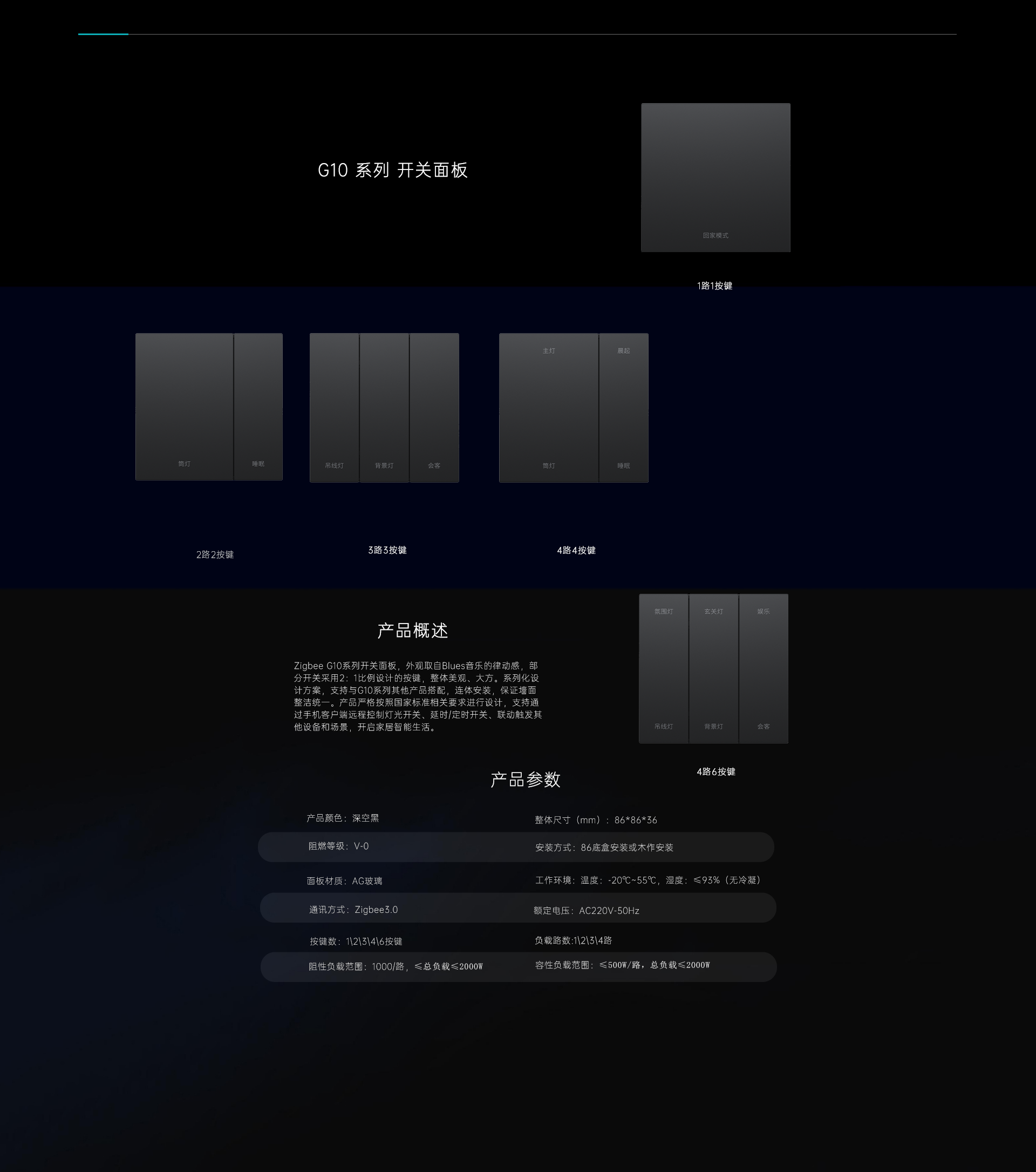 G10系列 開關面板